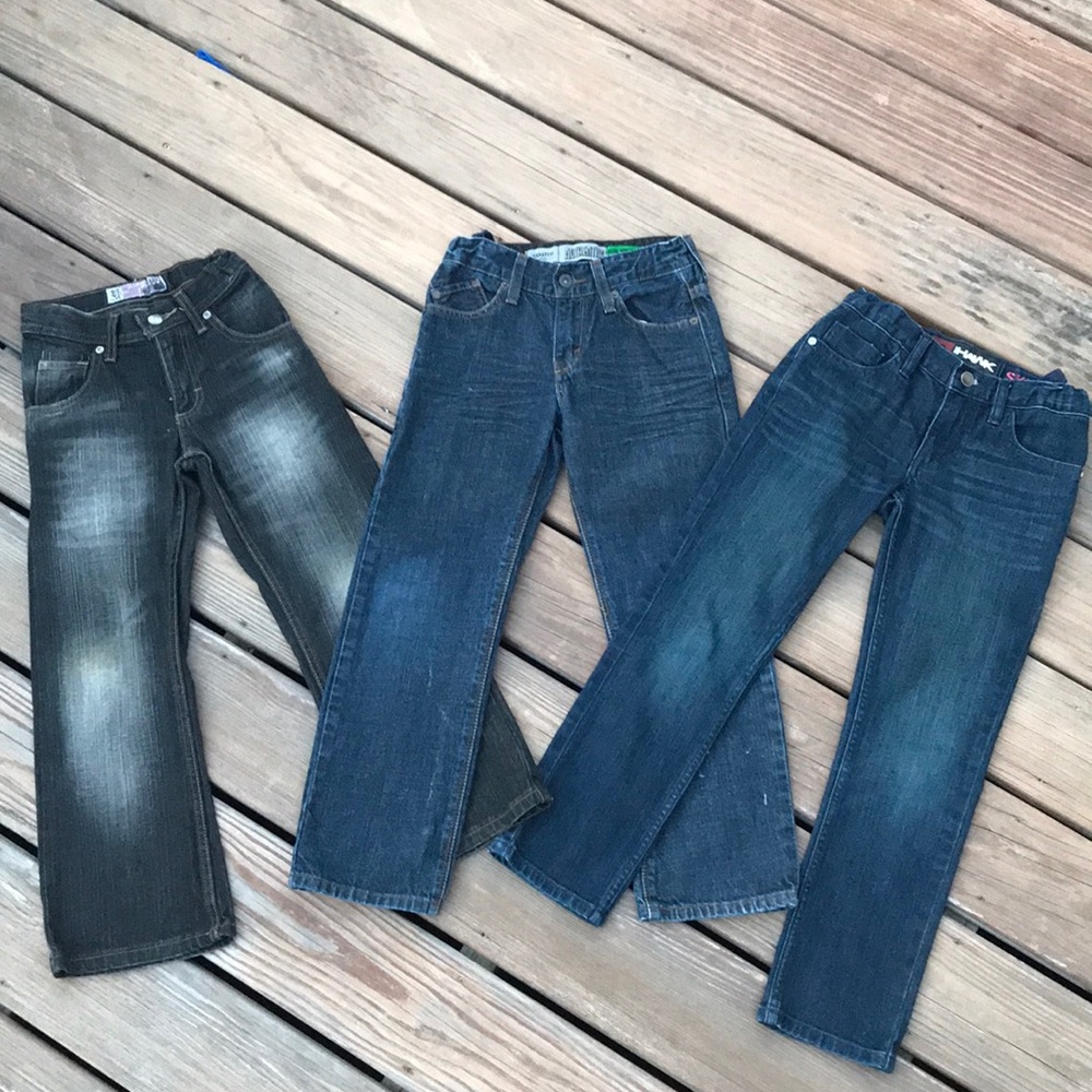 Bundle lot of 3 Boys Skinny Bootcut Jeans